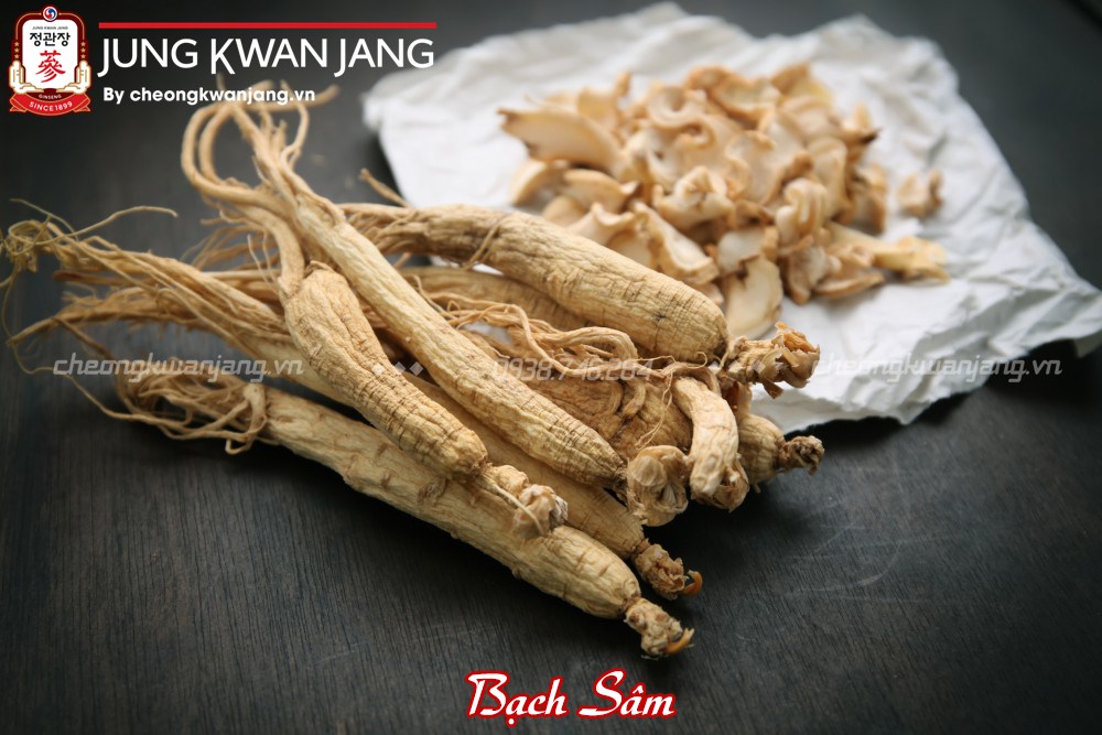hình ảnh bạch sâm củ khô