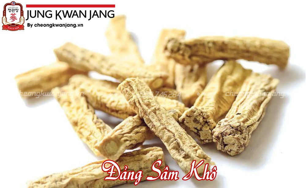 hình ảnh đảng sâm củ khô