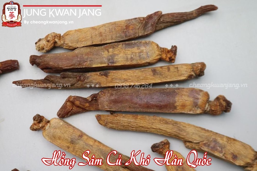 hình ảnh hồng sâm củ khô hàn quốc