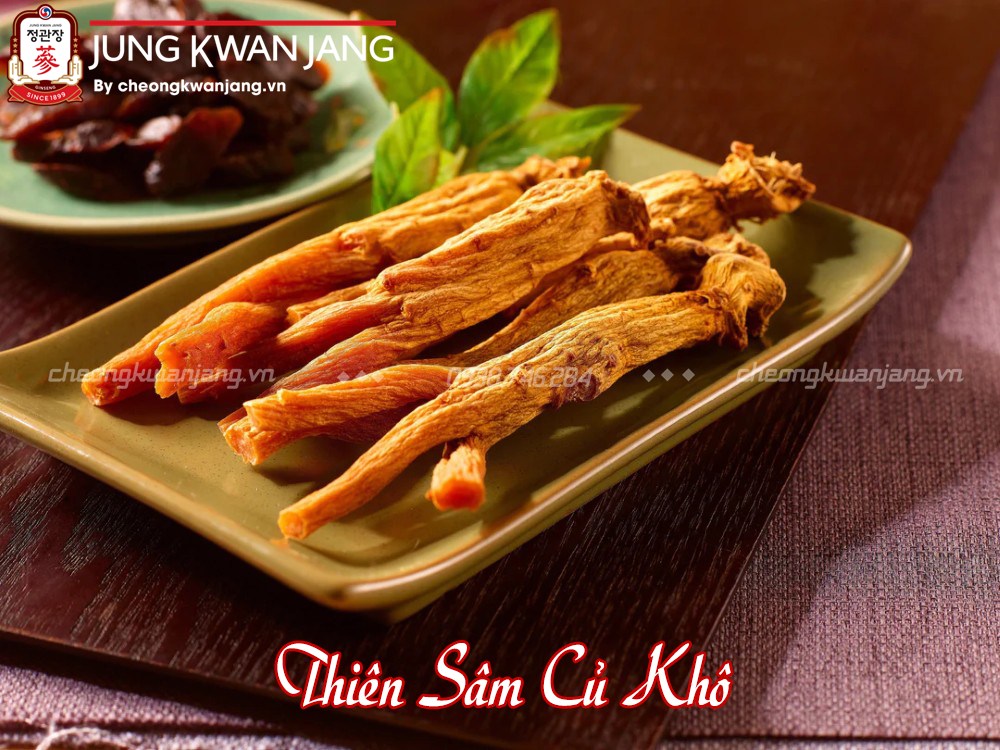 hình ảnh thiên sâm củ khô