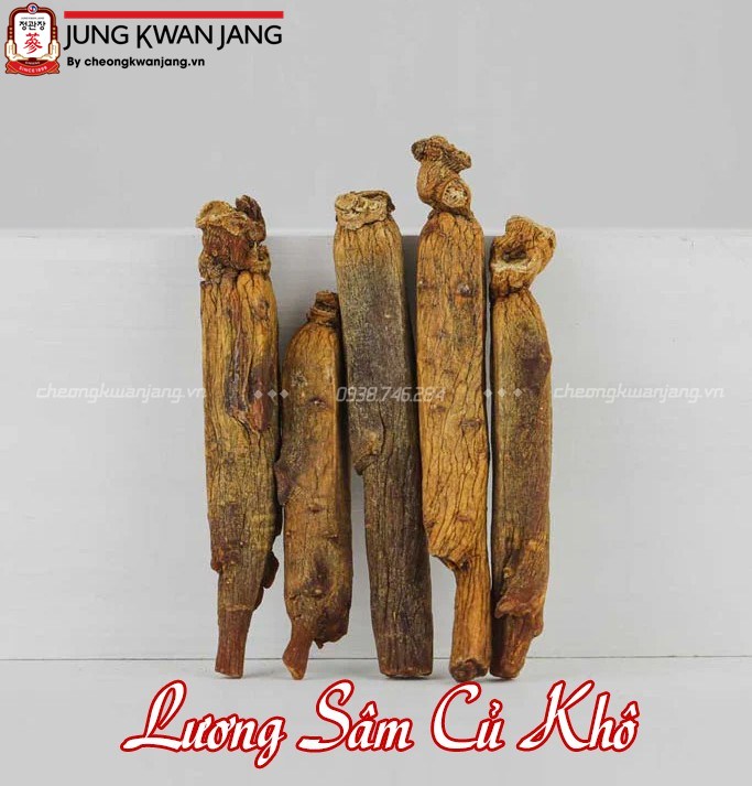 hình ảnh lương sâm củ khô