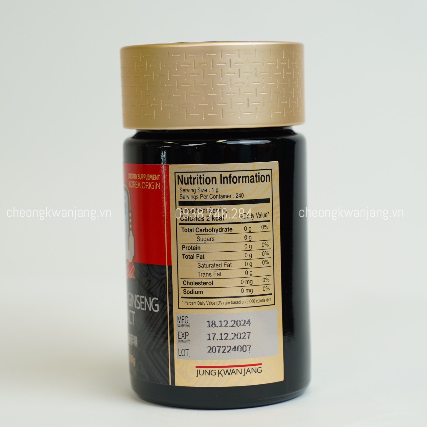 Một Số Hình Ảnh Cao Hồng Sâm Jung Kwan Jang 240g - [정몰] 홍삼정 240g (80일분) | Cheong Kwan Jang | Cheongkwanjang.vn