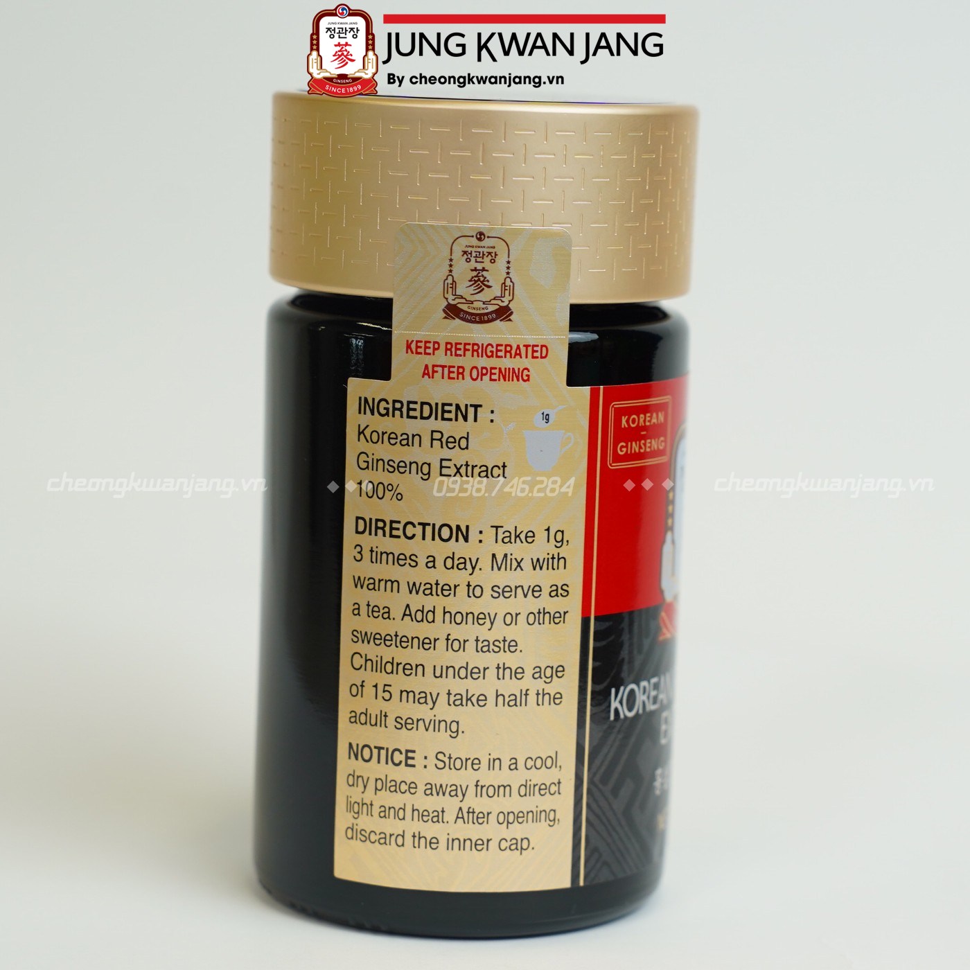 Sản phẩm hồng sâm 6 năm tuổi dạng cao 240g KGC Hàn Quốc