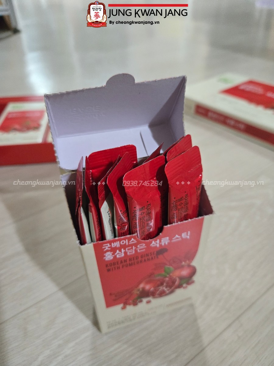 Nước Hồng Sâm Goodbase Lựu Đỏ hỗ trợ đẹp da và tăng đề kháng