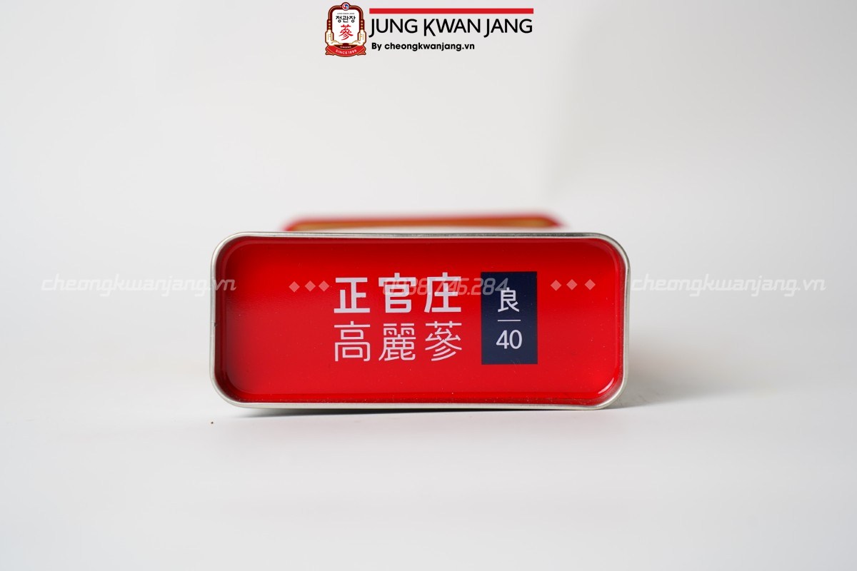Bao bì hộp Hồng Sâm Củ Khô Jung Kwan Jang 75g số 40 chính hãng
