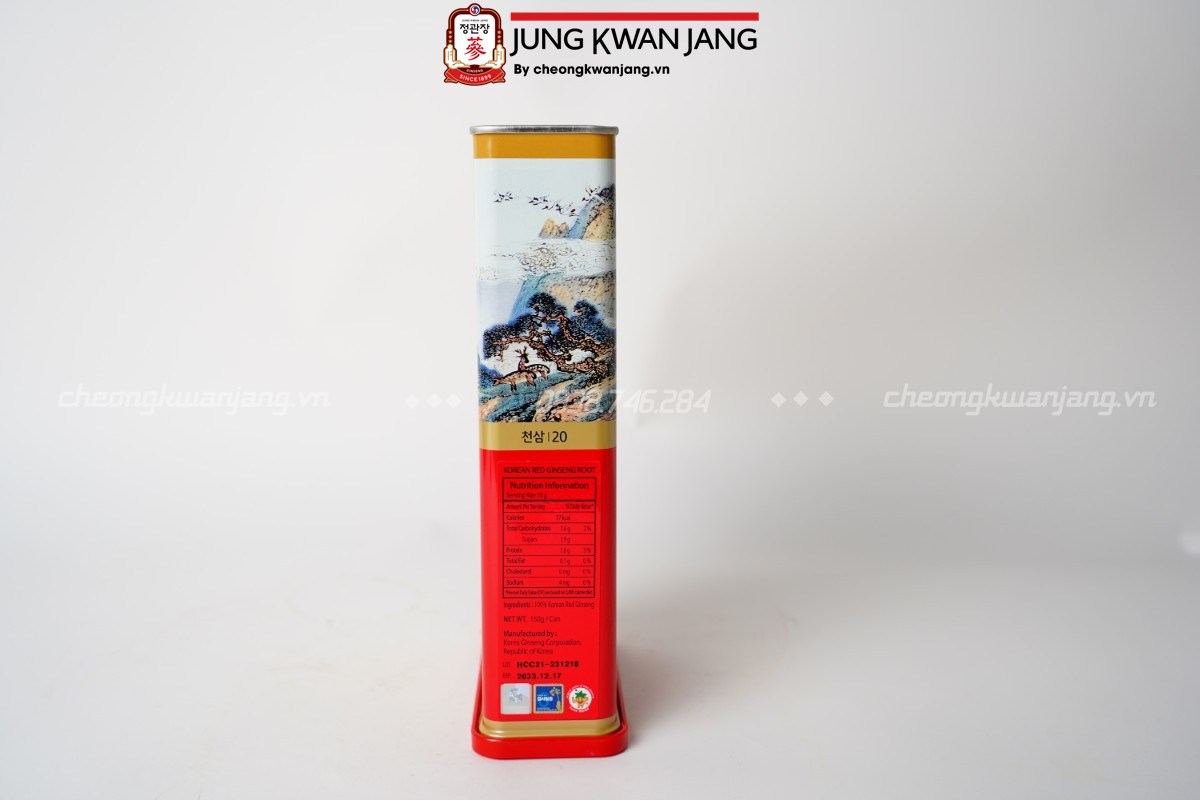 Hình ảnh Thiên Sâm khô 천삼 20지 150g củ đẹp thượng hạng