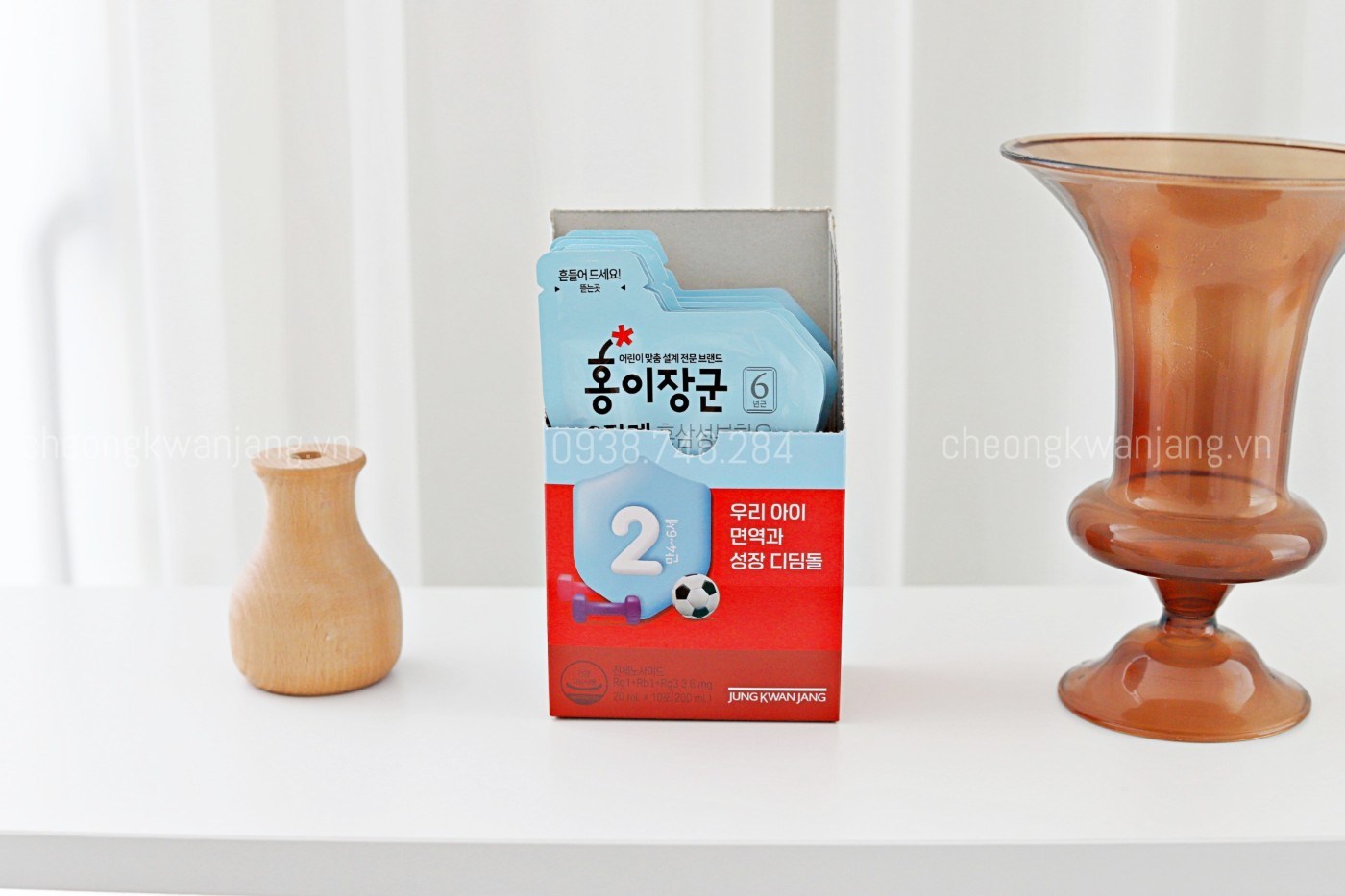 Hình Ảnh Nước Hồng Sâm Trẻ Em Jung Kwan Jang Số 3 (20ml  x 30 Gói ) - [정몰] 홍이장군 3단계 드리밍세트 20ml*30포 (30일분) | Cheong Kwan Jang | cheongkwanjang.vn