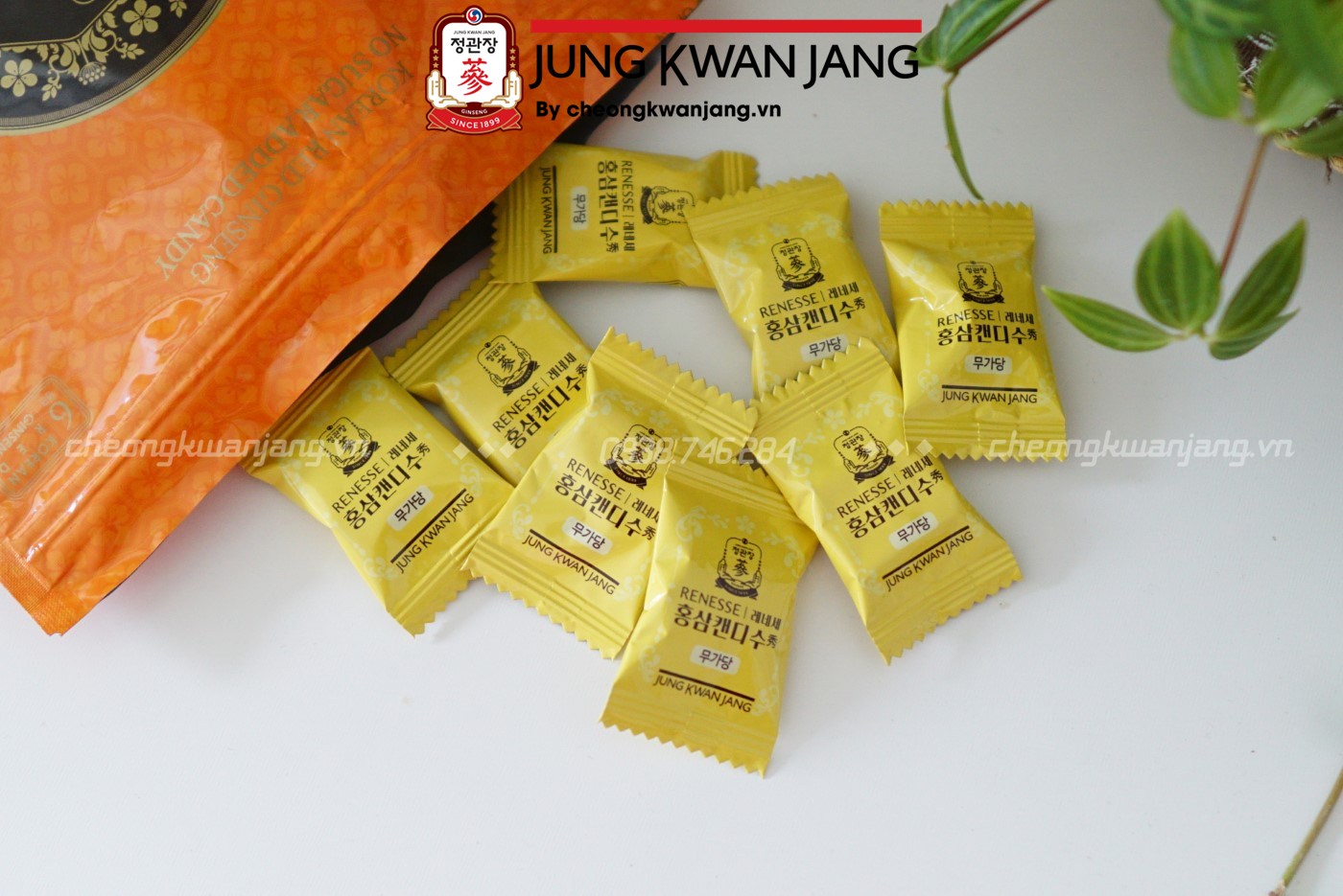 Kẹo hồng sâm không đường 6 năm tuổi 240g – Renesse Soo Jung Kwan Jang