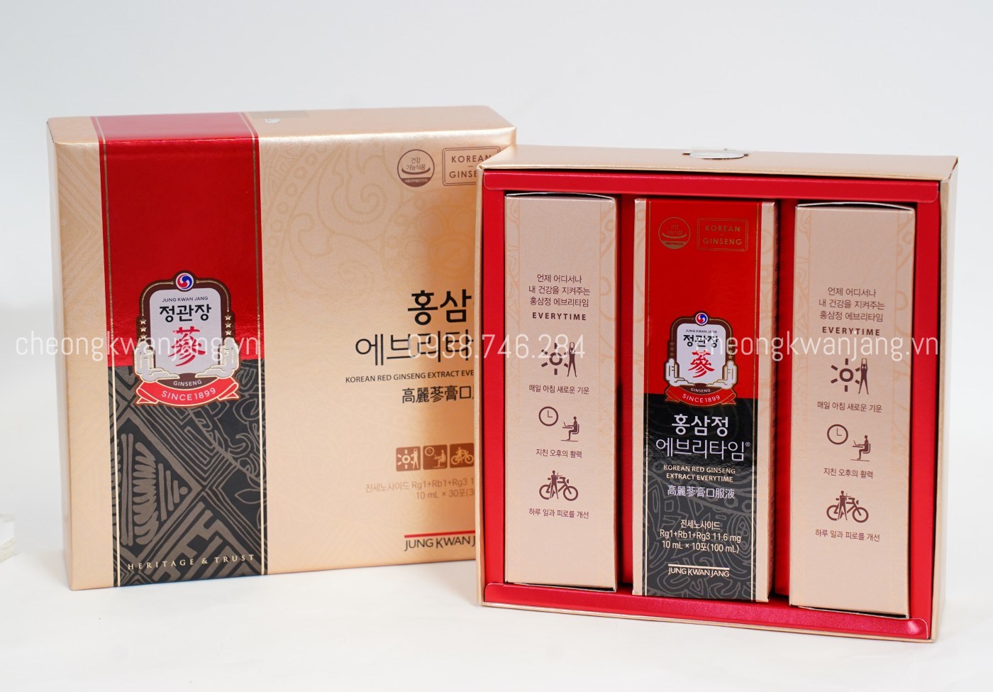 Nước Hồng Sâm Jung Kwan Jang Everytime 10ml x 30 Gói  - [정몰] 홍삼정 에브리타임 10ml*30포 (30일분) | Cheong Kwan Jang | Cheongkwanjang.vn