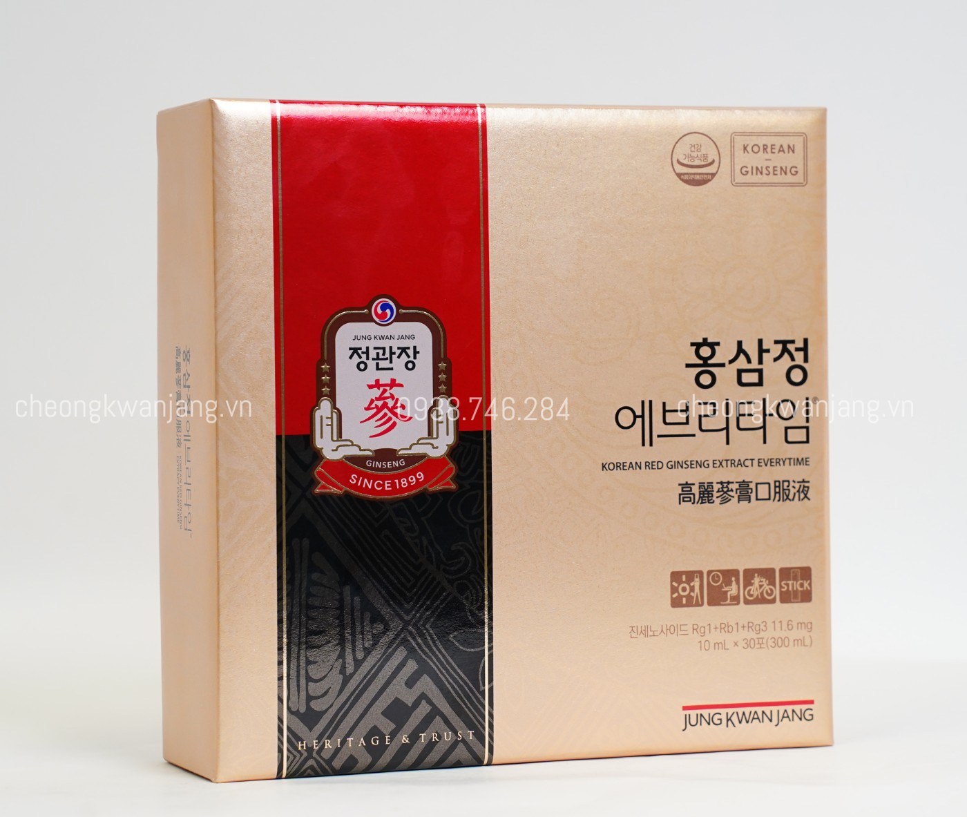Nước Hồng Sâm Jung Kwan Jang Everytime 10ml x 30 Gói  - [정몰] 홍삼정 에브리타임 10ml*30포 (30일분) | Cheong Kwan Jang | Cheongkwanjang.vn