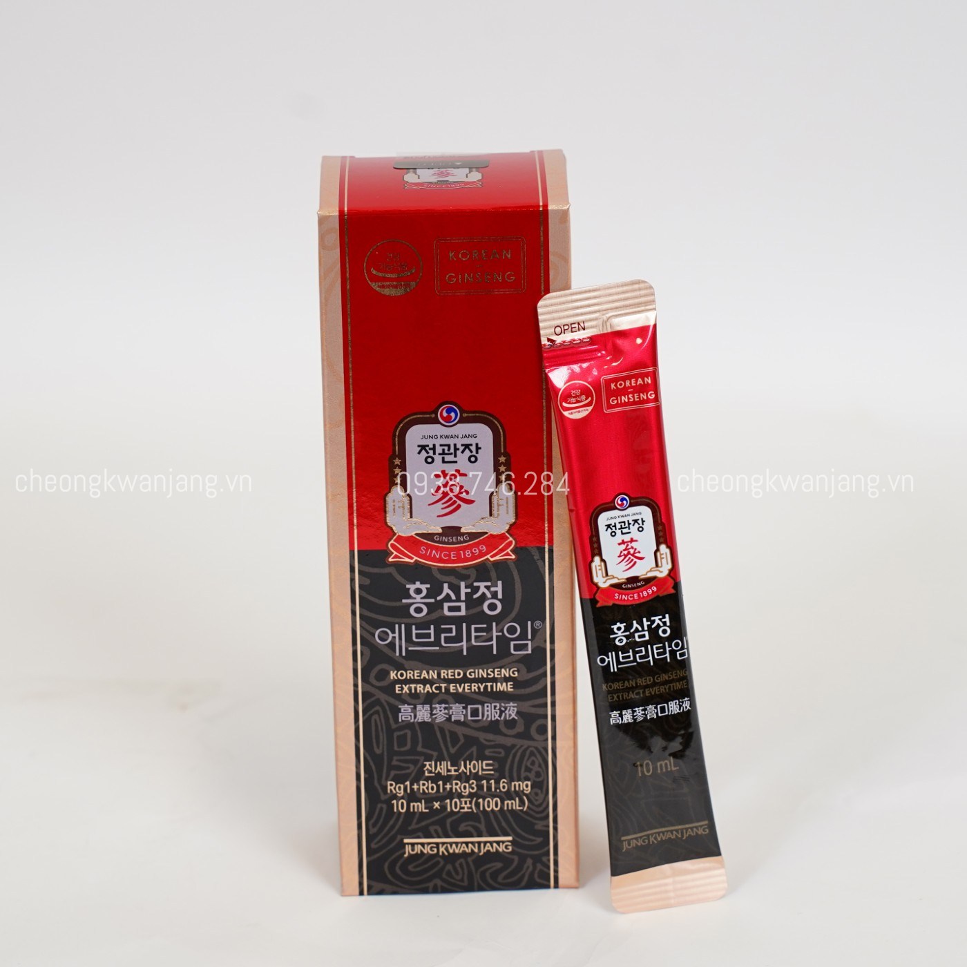 Nước Hồng Sâm Jung Kwan Jang Everytime 10ml x 30 Gói  - [정몰] 홍삼정 에브리타임 10ml*30포 (30일분) | Cheong Kwan Jang | Cheongkwanjang.vn