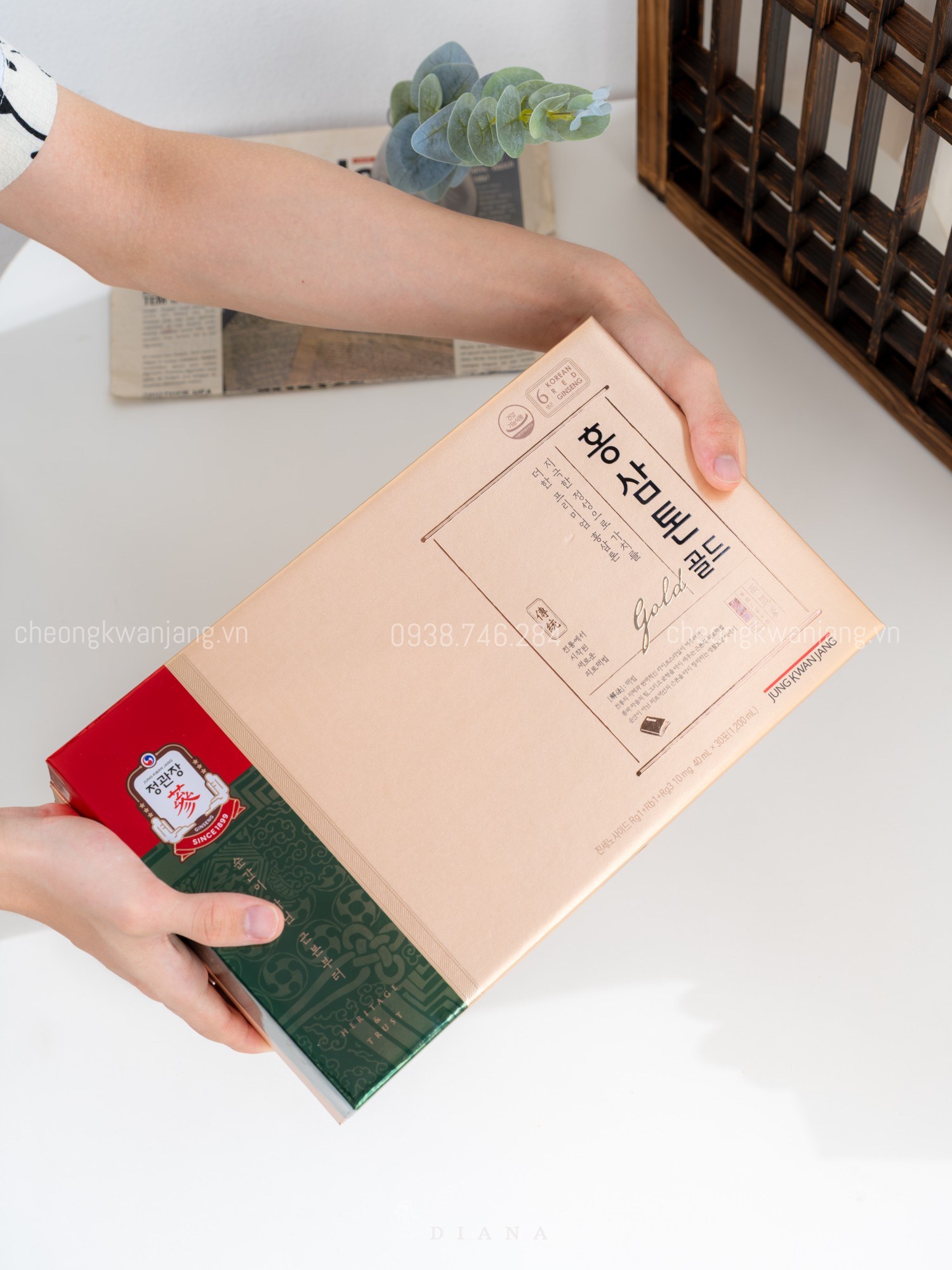 Gói Nước Hồng Sâm Pha Sẵn KGC Tonic Gold chiết xuất hồng sâm 6 năm tuổi