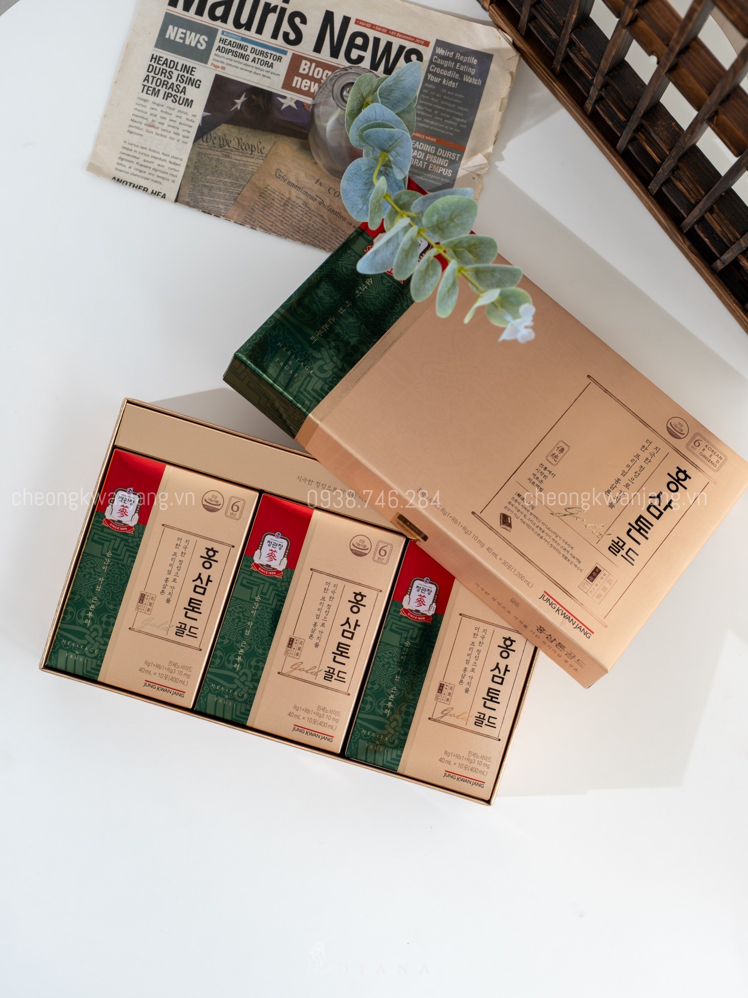 Nước Hồng Sâm Jung Kwan Jang Tonic Gold hỗ trợ tăng cường sức khỏe và sức đề kháng