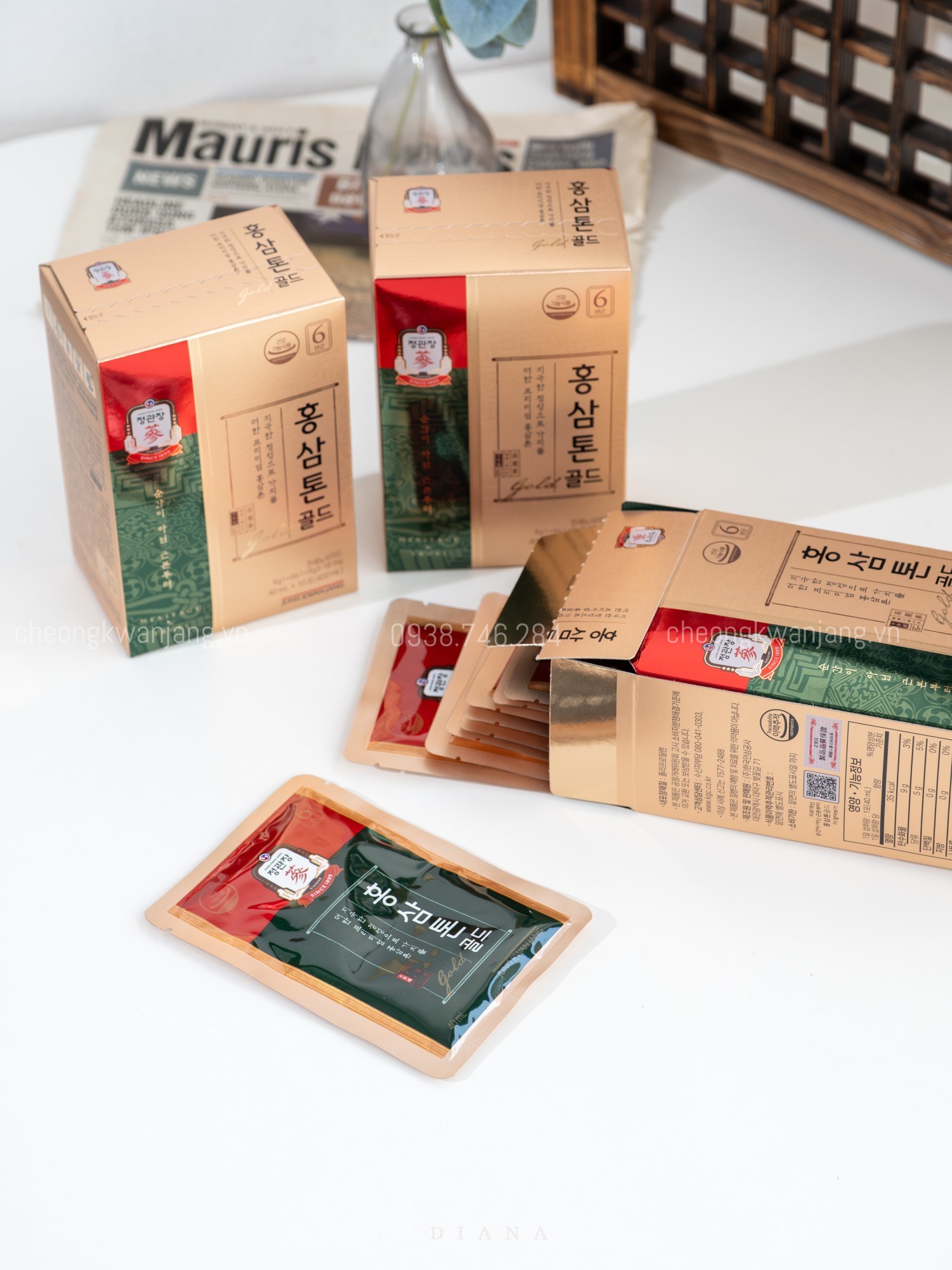 Hình ảnh Nước Hồng Sâm Pha Sẵn Tonic Gold tiện lợi, dễ sử dụng hàng ngày