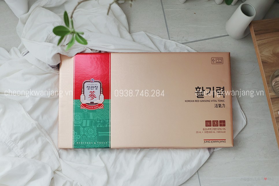 Nước Hồng Sâm Jung Kwan Jang Vital Tonic 30 ống x 20ml - 정관장 활기력 20ml x 30병 | Cheong Kwan Jang | Cheongkwanjang.vn