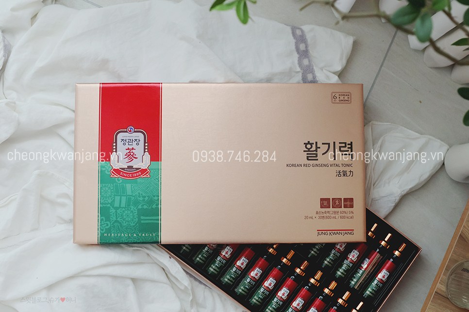 Nước Hồng Sâm Jung Kwan Jang Vital Tonic 30 ống x 20ml - 정관장 활기력 20ml x 30병 | Cheong Kwan Jang | Cheongkwanjang.vn