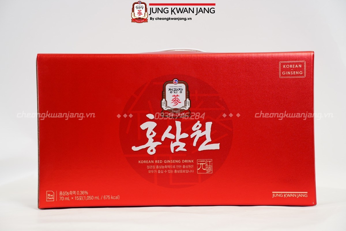 Nước Hồng Sâm Won Jung Kwan Jang 70ml x 15 gói chính hãng Hàn Quốc