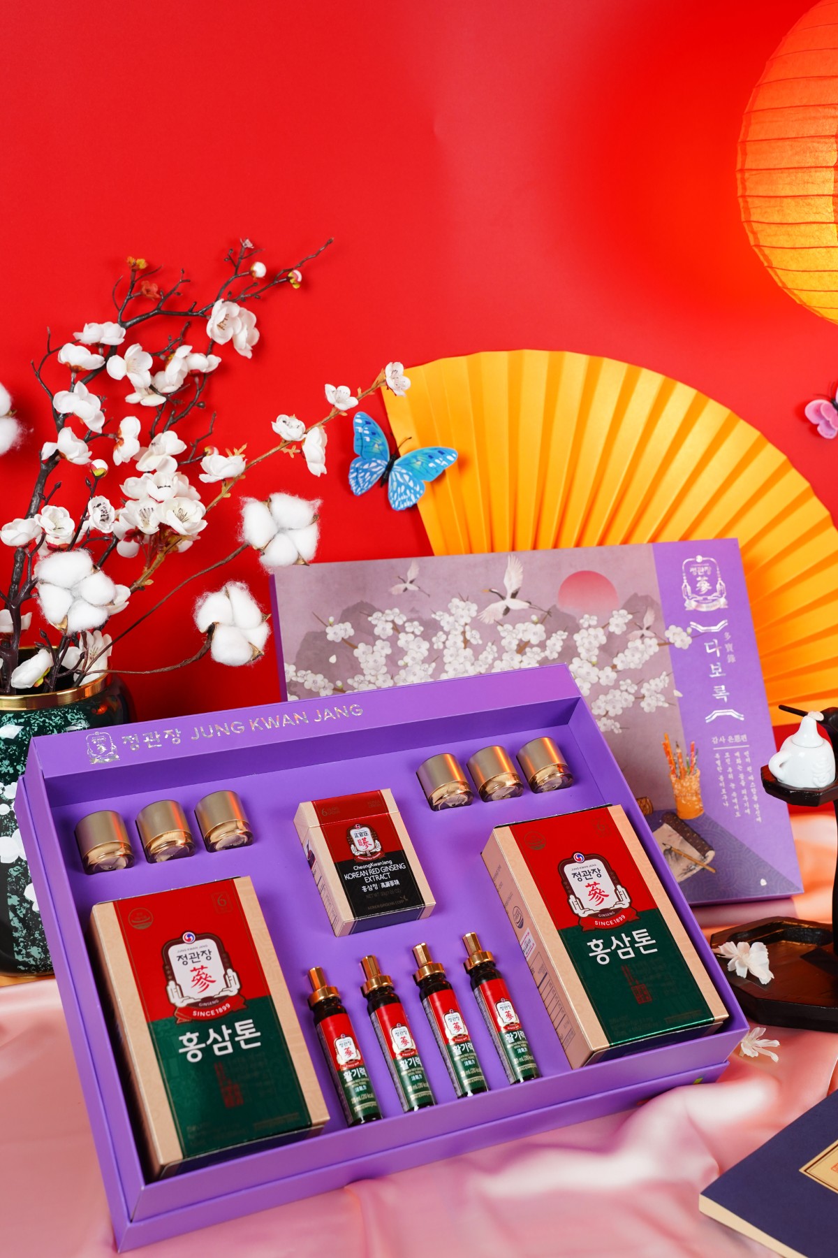 Hộp quà Hồng Sâm Giao Long Vân Vũ tăng đề kháng và phục hồi sức khỏe