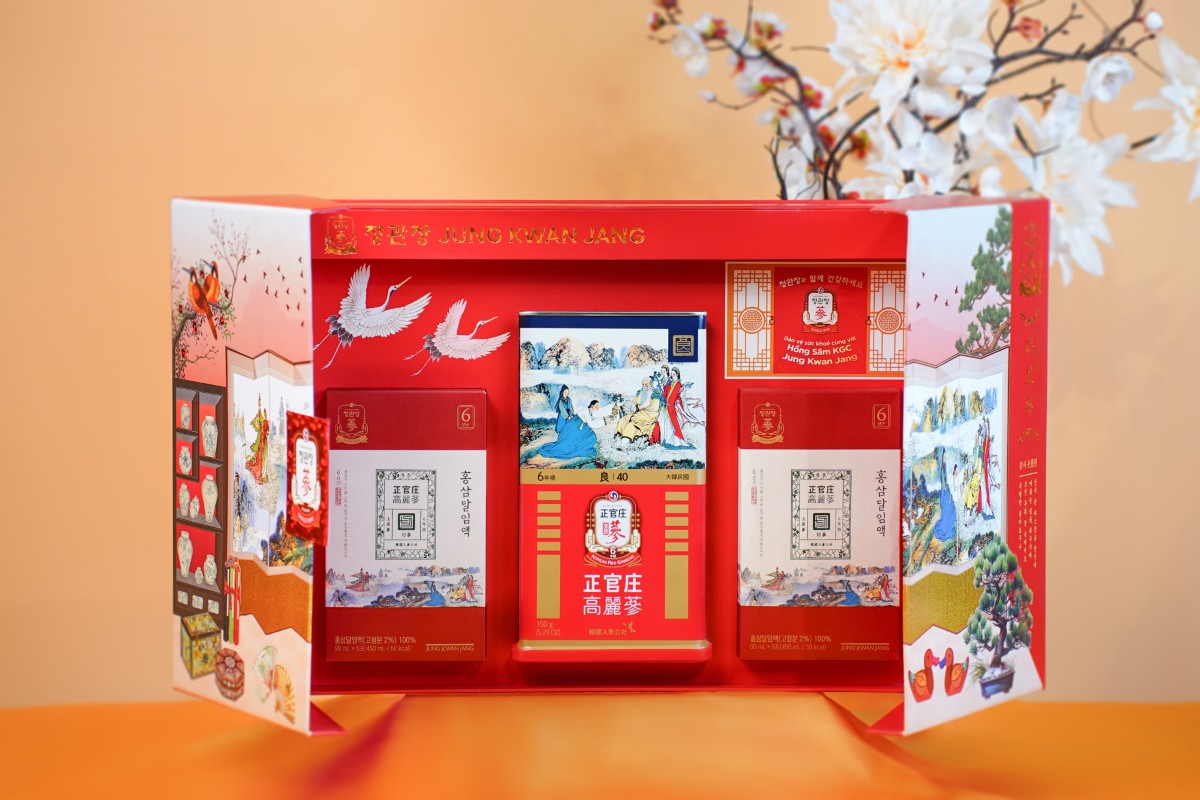 Quà tặng Hồng Sâm Thọ Phúc Khang Ninh sang trọng từ thương hiệu Jung Kwan Jang