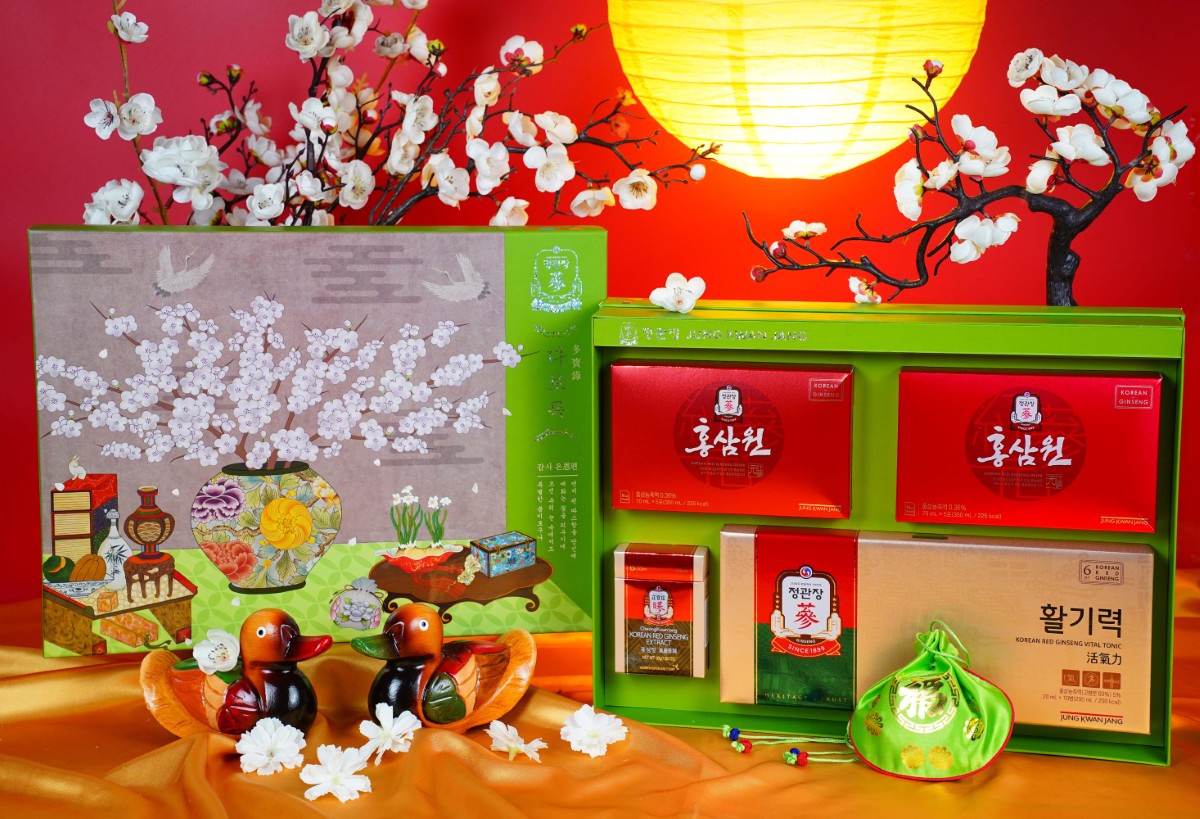 Set Quà Tặng Hồng Sâm Jung Kwan Jang Vạn Sự Hanh Thông cao cấp