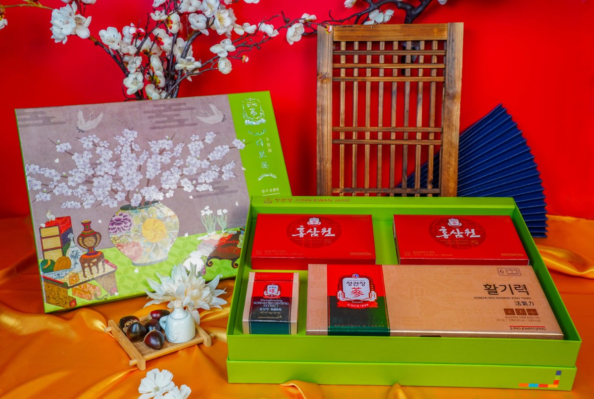 Thành phần hộp quà Vạn Sự Hanh Thông gồm Vital Tonic, Won và Cao Hồng Sâm