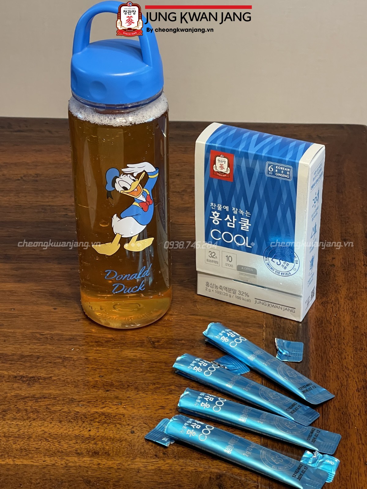 Trà Hồng Sâm Jung Kwan Jang Tea Cool 2g x 100 gói chính hãng