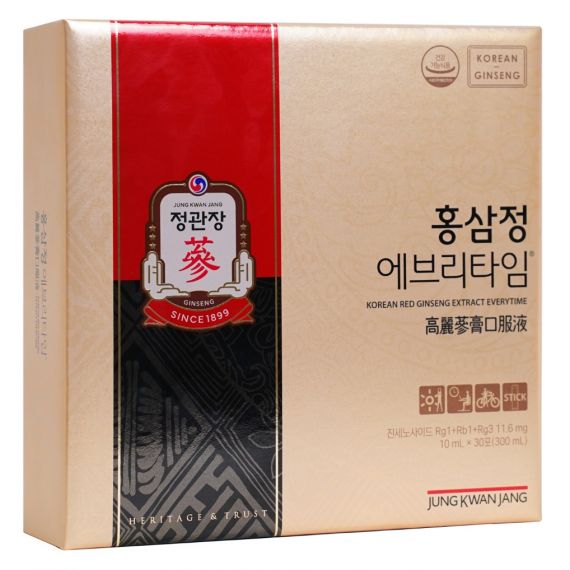 Nước Hồng Sâm Jung Kwan Jang Everytime 10ml x 30 Gói  - [정몰] 홍삼정 에브리타임 10ml*30포 (30일분) | Cheong Kwan Jang | Cheongkwanjang.vn