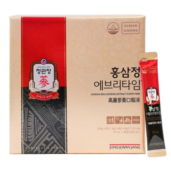 Nước Hồng Sâm Jung Kwan Jang Everytime 10ml x 30 Gói  - [정몰] 홍삼정 에브리타임 10ml*30포 (30일분) | Cheong Kwan Jang | Cheongkwanjang.vn