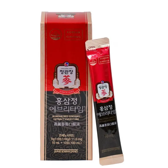 Nước Hồng Sâm Jung Kwan Jang Everytime 10ml x 30 Gói  - [정몰] 홍삼정 에브리타임 10ml*30포 (30일분) | Cheong Kwan Jang | Cheongkwanjang.vn