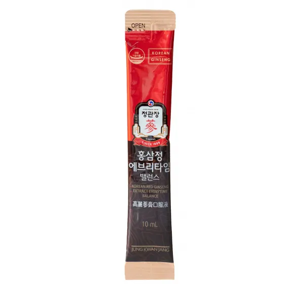 Nước Hồng Sâm Jung Kwan Jang Everytime Balance 10ml x 20 Gói - [정관장] 홍삼정에브리타임밸런스(10ml*20포) 1박스 | Cheong Kwan Jang | Cheongkwanjang.vn
