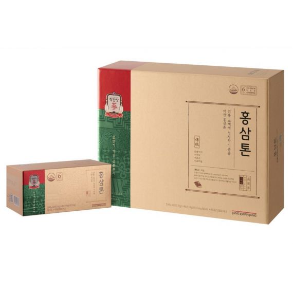 Nước Hồng Sâm Jung Kwan Jang Tonic Mild 50ml x 60 Gói - 정관장 홍삼톤 50ml x 60포 (구. 홍삼톤마일드 60포)