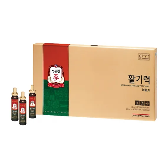 Nước Hồng Sâm Jung Kwan Jang Vital Tonic 30 ống x 20ml - 정관장 활기력 20ml x 30병 | Cheong Kwan Jang | Cheongkwanjang.vn