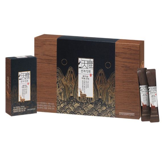 Nước hồng sâm nhung hươu Jung Kwan Jang Cheon Nok Sam 10g x 30 gói - [정몰] 천녹정편 10g*30포 | Cheong Kwan Jang | Cheongkwanjang.vn