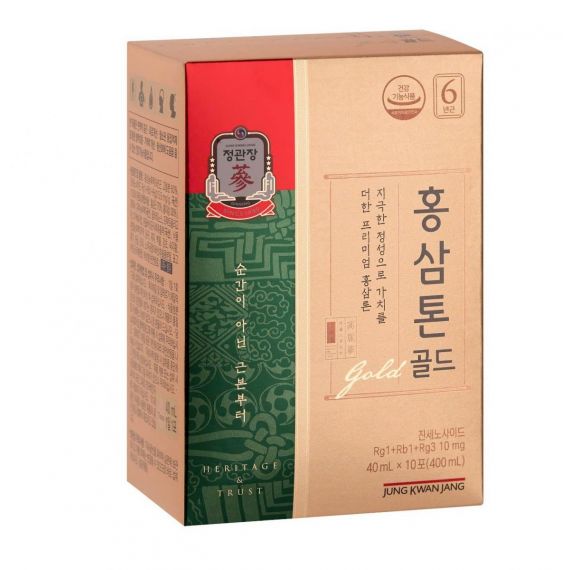 Nước Hồng Sâm Tonic Gold Jung Kwan Jang 40ml x 30 Gói - 정관장 홍삼톤 골드 40ml x 30포