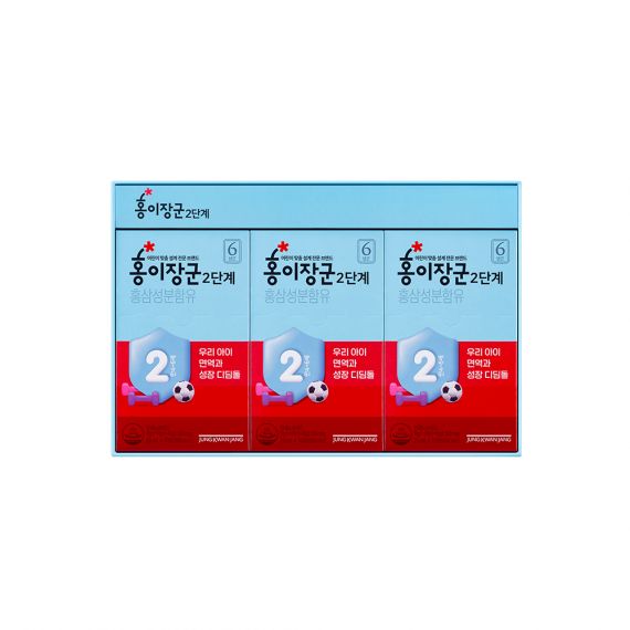 Nước Hồng Sâm Trẻ Em Jung Kwan Jang Số 2 ( 20ml  x 30 Gói ) - [정몰] 홍이장군 2단계 플레잉세트 20ml*30포 (30일분) | Cheong Kwan Jang | cheongkwanjang.vn