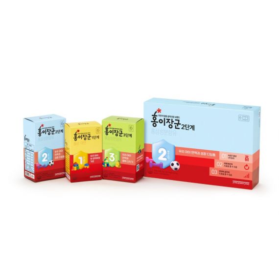 Nước Hồng Sâm Trẻ Em Jung Kwan Jang Số 2 ( 20ml  x 30 Gói ) - [정몰] 홍이장군 2단계 플레잉세트 20ml*30포 (30일분) | Cheong Kwan Jang | cheongkwanjang.vn