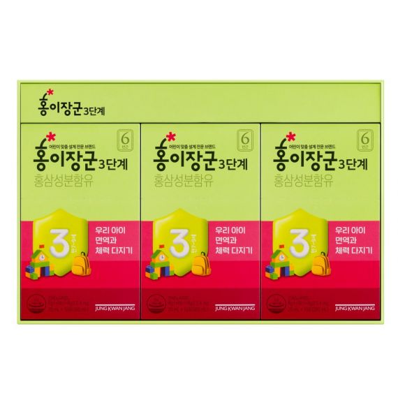 Nước Hồng Sâm Trẻ Em Jung Kwan Jang Số 3 (20ml  x 30 Gói ) - [정몰] 홍이장군 3단계 드리밍세트 20ml*30포 (30일분) | Cheong Kwan Jang | cheongkwanjang.vn