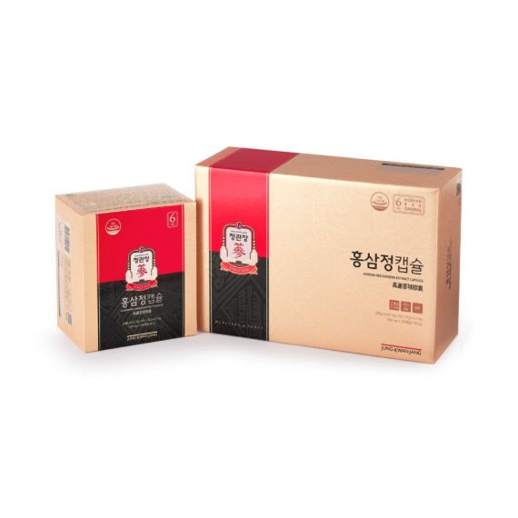 Viên Hồng Sâm Jung Kwan Jang 600mg x 300 Viên - 정관장 홍삼정캡슐 600mg x 300캡슐 | Cheong Kwan Jang | cheongkwanjang.vn