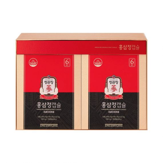 Viên Hồng Sâm Jung Kwan Jang 600mg x 300 Viên - 정관장 홍삼정캡슐 600mg x 300캡슐 | Cheong Kwan Jang | cheongkwanjang.vn