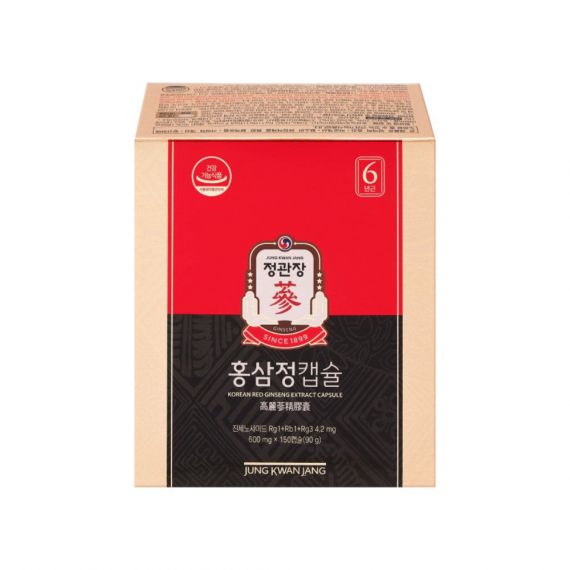 Viên Hồng Sâm Jung Kwan Jang 600mg x 300 Viên - 정관장 홍삼정캡슐 600mg x 300캡슐 | Cheong Kwan Jang | cheongkwanjang.vn