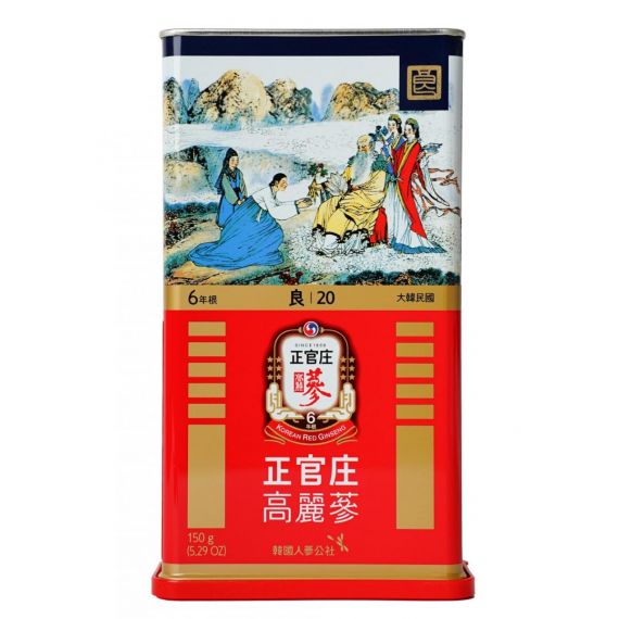 Hồng Sâm (Lương Sâm) Củ Khô Jung Kwan Jang 150g Số 20 - [정몰] 뿌리삼 양삼 20지 150g | Cheongkwanjang.vn