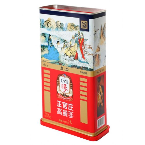 Hồng Sâm (Lương Sâm) Củ Khô Jung Kwan Jang 150g Số 20 - [정몰] 뿌리삼 양삼 20지 150g | Cheongkwanjang.vn