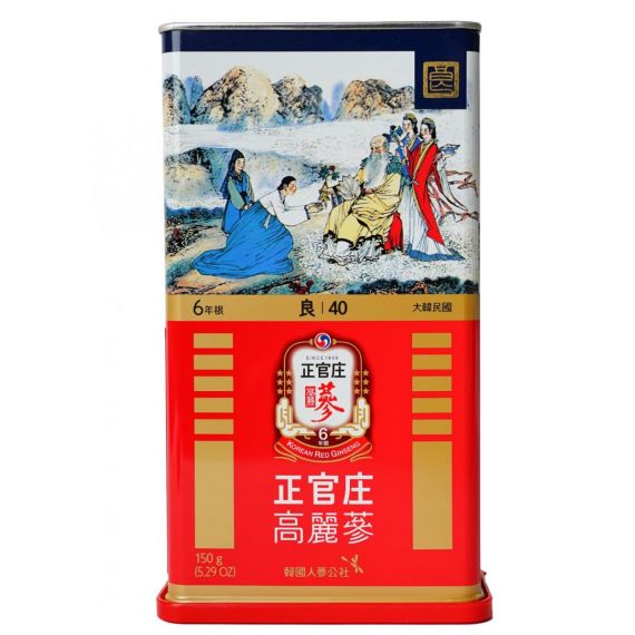 Hồng Sâm (Lương Sâm) Củ Khô Jung Kwan Jang 150g Số 40 – [정몰] 뿌리삼 양삼 40지 150g | Cheongkwanjang.vn