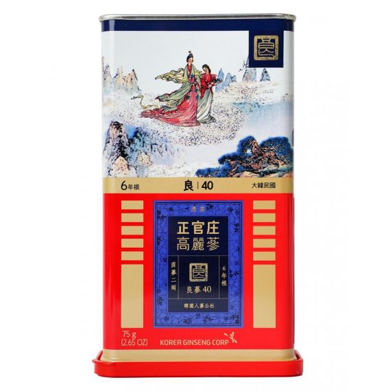 Hồng Sâm (Lương Sâm) Củ Khô Jung Kwan Jang 75g Số 40 - [정몰] 뿌리삼 양삼 40지 75g | Cheongkwanjang.vn