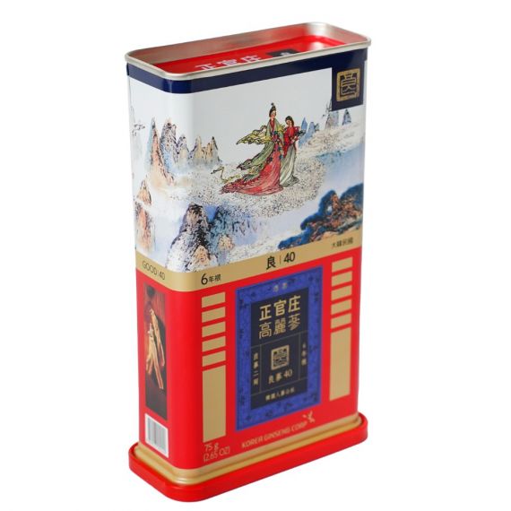 Hồng Sâm (Lương Sâm) Củ Khô Jung Kwan Jang 75g Số 40 - [정몰] 뿌리삼 양삼 40지 75g | Cheongkwanjang.vn