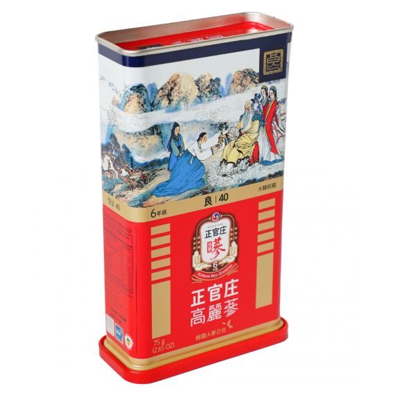 Hồng Sâm (Lương Sâm) Củ Khô Jung Kwan Jang 75g Số 40 - [정몰] 뿌리삼 양삼 40지 75g | Cheongkwanjang.vn